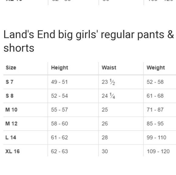 🗺️ Lands' End Girl's Playful Pants Roll up, Side Strap to convert to Capris EUC - Picture 12 of 12
